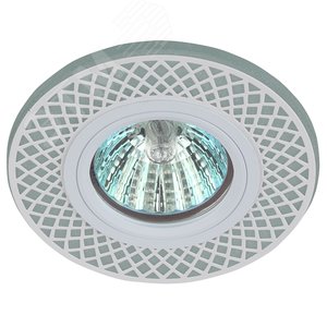 Светильник точечный декоративный cо светодиодной подсветкой MR16, белый/белый DK LD42 WH/WH Б0037380 ЭРА - 2