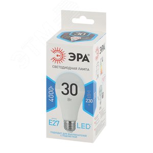 Лампа светодиодная LED 30 Вт 2400Лм 4000К груша нейтральный E27 170-265В LED A65-30W-840-E27 Standart - фото 2