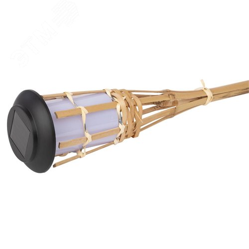 Светильник уличный ERASF22-24 Факел бамбук на солнечных батареях садовый 56 см - фото 3