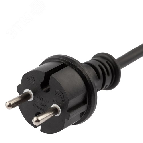 Шнур питания ERAPS-K800х800 Вт 6А каучук черный - фото 4