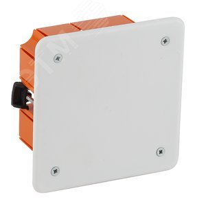 Коробка распаячная KRP 120х92х45мм для полых стен саморез. пласт. лапки, крышка IP20 (98/882)