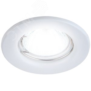 Светильник штампованный MR16,12V/220V, 50W белый ST1 WH - фото 2