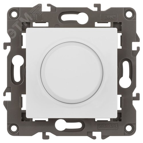 Изображение товара Светорегулятор Elegance 14-4101-01М поворотно-нажимной, 400ВА 230В, белый матовый (шт)