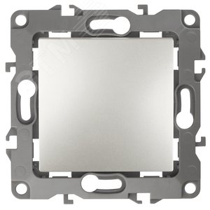 Изображение товара Кнопка, 10АХ-250В, Эра12, перламутр (10/100/3000) 12-1111-15 (шт)