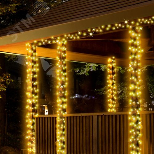 Гирлянда LED нить 5 м теплый свет 24 V IP44 80/1920 ENON-5B - фото 7