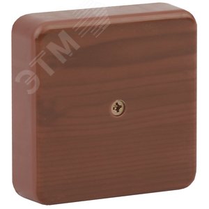 Изображение товара Коробка распаячная 75х75х20 (без клеммы) дуб IP40 (100/3000) (шт)