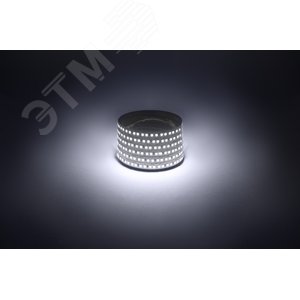 Лента светодиодная 14,4Вт/м 12В 6500К IP20 180LED/м LS2835-14,4-180-12-6500K-IP20-1 year-5m - фото 2