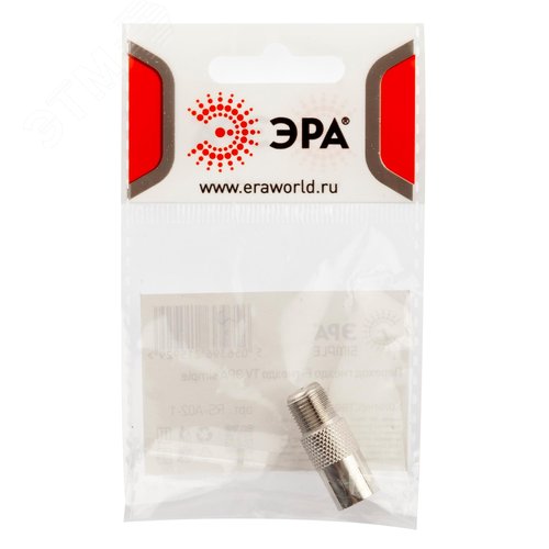 Переходник Simple RS-A02-1 гнездо F-гнездо TV 1 шт - фото 4