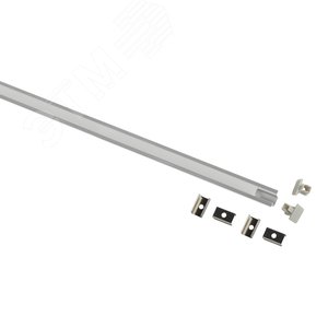 Комплект с врезным анодированным профилем 1209 12,4х9мм 2м - фото 1