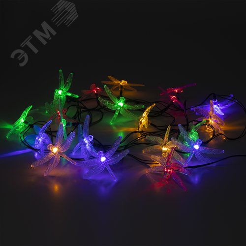 Гирлянда садовая ERASF22-16 Стрекоза на солнечной батарее 5,8 м - фото 4