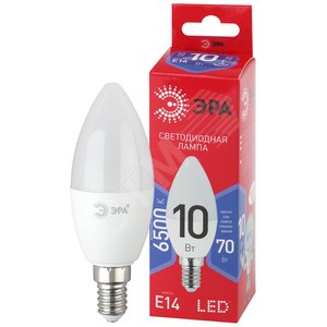 Лампа светодиодная LED B35-10W-865-E14 R (диод, свеча, 10Вт, хол, E14) (10/100/3500)