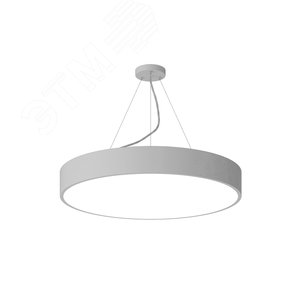 Светильник подвесной светодиодный 45Вт 4000Лм 4000K IP40 600х80 белый Geometria Ring SPO-131-W-40K-045 драйвер внутри - фото 1