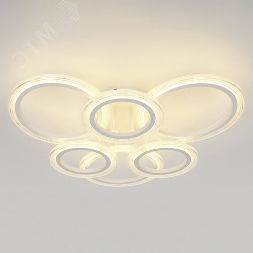 Светильник светодиодный потолочный ДПБ-90Вт 4 651Лм Модерн Ring CLL-1-90-RC WH - фото 4