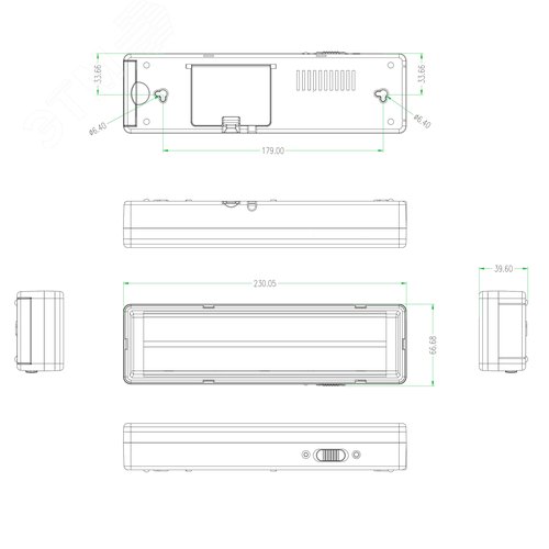 Светильник светодиодный аварийный непостоянный DBA-104-0-20 44LED 6ч IP20 стрелка 20/880 - фото 14