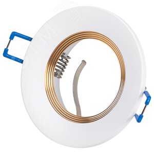 Светильник встраиваемый алюминиевый KL107 WH/GD MR16 GU5.3 белый золото - фото 4