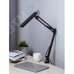 Светильник настольный NLED-507-8W-BK светодиодный на струбцине чёрный - фото 6