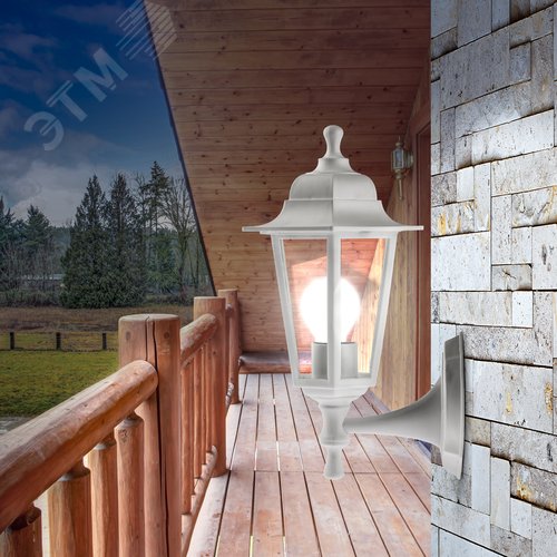 Светильник настенный НБУ 06-60-001 шестигранный белый IP44 Е27 max60Вт - фото 9