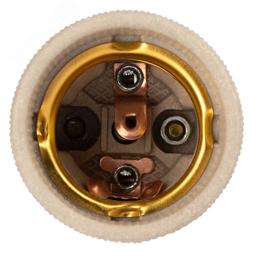 Патрон Е27 керамический белый с держателем - фото 4