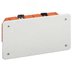 Коробка распаячная KRP 172х96х45мм для полых стен саморез. пласт. лапки, крышка IP20 (70/630)