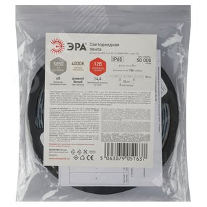 Лента светодиодная 14,4Вт/м 12В 4000К IP65 60LED/м LS5050-14,4-60-12-4000K-IP65-1 year-5m - фото 3