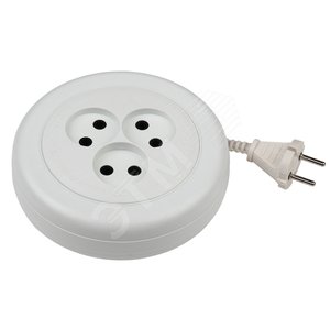 Изображение товара Удлинитель UR6-3-5m/УХ6-103 рулетка без заземления,1300Вт, 3 гнезда, 5м 5/20/600 UR6-3-5m (шт)