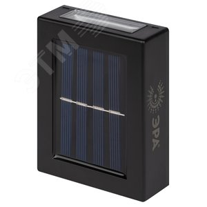 Светильник уличный ERAFS024-02 на солнечной батарее настенный Практик 2 LED 7х3х10 см - фото 1