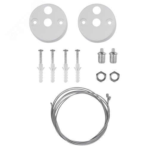 Светильник подвесной светодиодный 36Вт 3000Лм 4000К IP40 1200х130х50 белый Geometria Block SPO-114-W-40K-036 драйвер внутри - фото 8