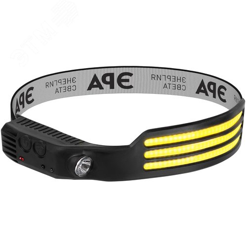 Фонарь налобный светодиодный GA-808 Кибер-3       ккумуляторный 5 Вт COB + 3 Вт LED сенсорное управление 5 режимов - фото 2