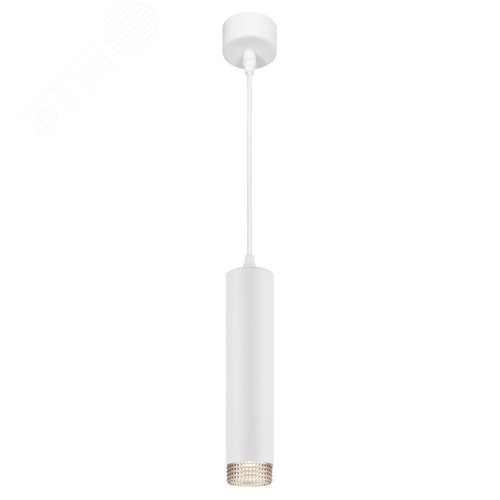 Светильник подвесной (подвес) PL18 WH/GR MR16 GU10 потолочный цилиндр белый, серый - фото 2