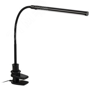 Светильник настольный NLED-509-8W-BK светодиодный на струбцине черный - фото 1