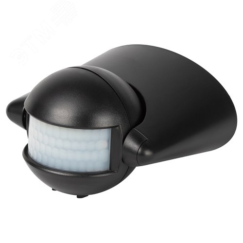 Изображение товара Датчик движения настенный инфракрасный 1200 Вт 180 градусов IP44, черный MD 03 (шт)