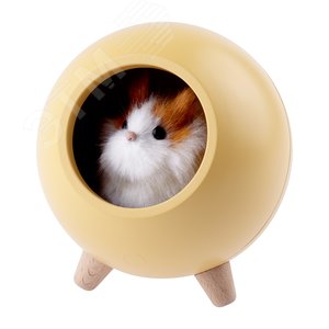 Ночник детский - светильник светодиодный NLED-468-1W-Y хомяк желтый - фото 4