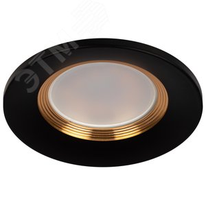 Светильник встраиваемый алюминиевый KL107 BK/GD MR16 GU5.3 черный золото - фото 3