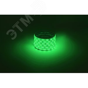 Лента светодиодная 4,8Вт/м 12В зеленыйК IP65 60LED/м LS2835-4,8-60-12-G-IP65-1 year-5m - фото 2