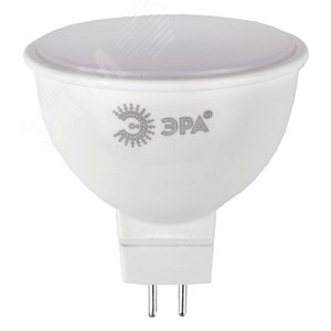 Лампа светодиодная ECO LED MR16-5W-840-GU5.3 (диод, софит, 5Вт, нейтр, GU5.3) (10/100/4000) Б0019061 ЭРА - 2