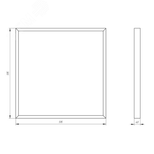 Светильник светодиодный SPO-910-3-40K-045 595x595x40 45Вт 4725Лм 4000К матовый С ПРОВОДОМ (2/48) - фото 7