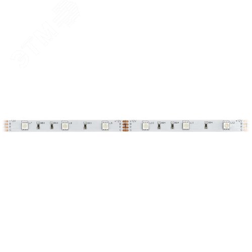 Лента светодиодная 7,2Вт/м 12В RGB IP20 30LED/м KU-5050AD-30D-RGB - фото 3