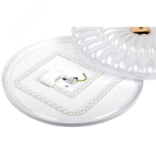 Светильник светодиодный потолочный ДПБ-84Вт 3000/6500К SPB-6 Chester 84W WH+GD без ДУ - фото 6