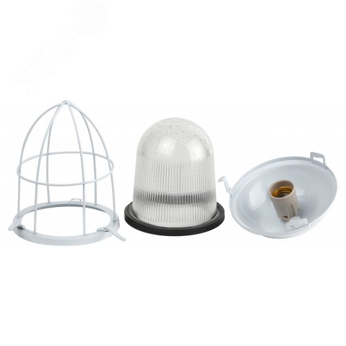 Светильник НСП 41-200-003 с решеткой Желудь сталь стекло IP54 E27 max 200Вт 185х345 белый - фото 9