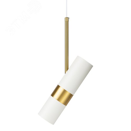 Светильник подвесной потолочный PL33 WH/GD MR16 GU10 цилиндр белый, золото - фото 7