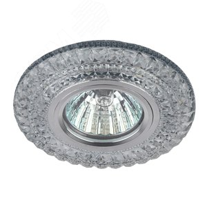 Светильник точечный декор c белой светодиодной подсветкой, DK LD3 SL/WH прозрачный - фото 3