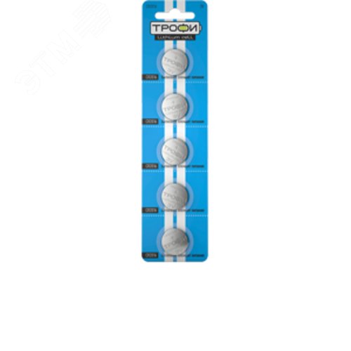 Батарейка Трофи CR2016-5BL ENERGY POWER Lithium (100/1000/78000) - фото 2