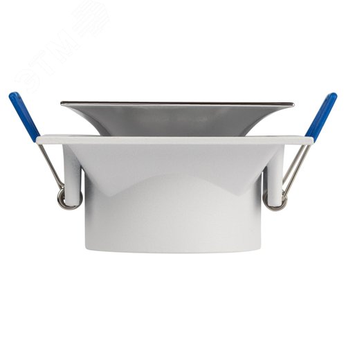 Светильник встраиваемый декоративный KL102 WH/CH MR16 GU5.3 белый хром - фото 4