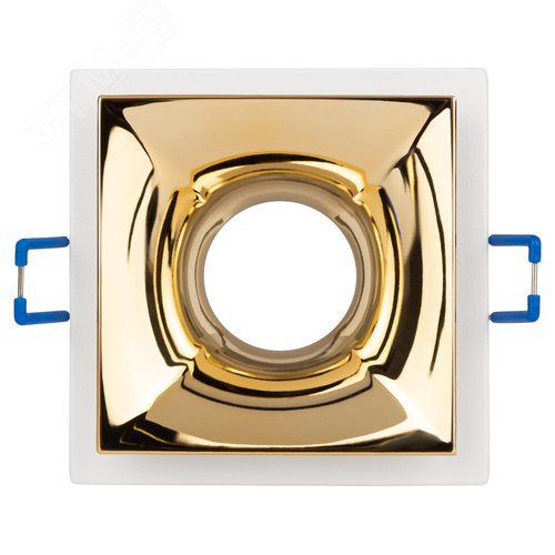 Светильник встраиваемый декоративный KL102 WH/GD MR16 GU5.3 белый золото - фото 5