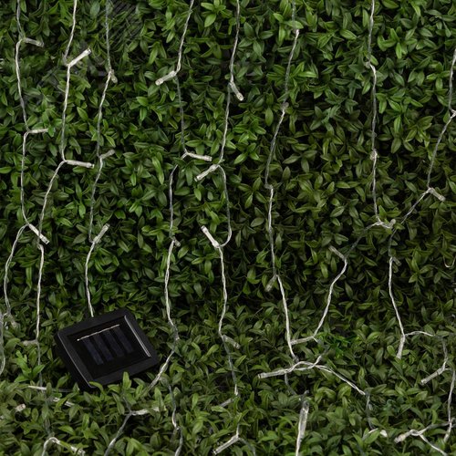 Гирлянда садовая на солнечной батарее Занавес 1,5*1,5 метра, 192 LED ERASF22-41 - фото 7