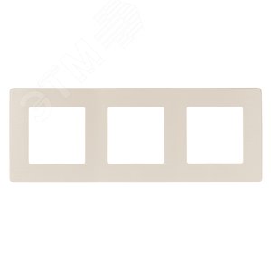 Изображение товара Рамка для розеток и выключателей 3 поста слоновая кость пластик ЭРА 12 12-5103-02 (шт)