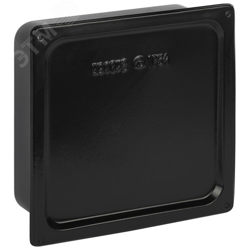 Изображение товара Коробка протяжная Y-996-200-200-80-54 металлическая У-996 с уплотнителем 200х200х80мм черная IP54 (шт)