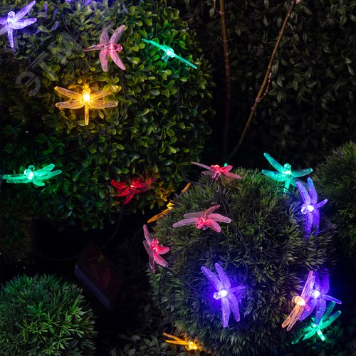 Гирлянда садовая ERASF22-16 Стрекоза на солнечной батарее 5,8 м - фото 7
