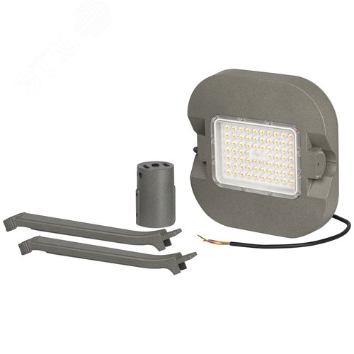 Светильник светодиодный садово-парковый ДСП 50Вт 3000K 6000Лм IP65 КСС Д серый SPP-505-0-30K-050 - фото 8