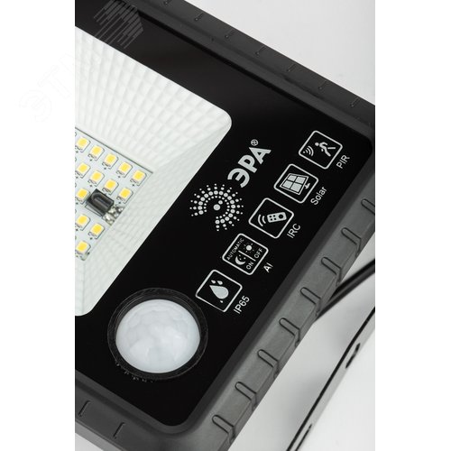 Прожектор светодиодный уличный на солнечных батареях 20W 350 lm 5000K с датчиком движения ПДУ IP65 - фото 7